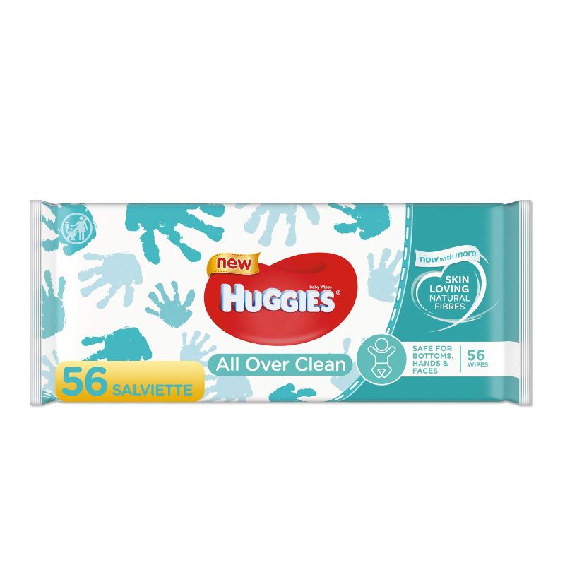 Photo 1 of HUGGIES Baby Wipes, All Over Clean, 3 PIECES Refills With Resealable Tape Top, 168CT
