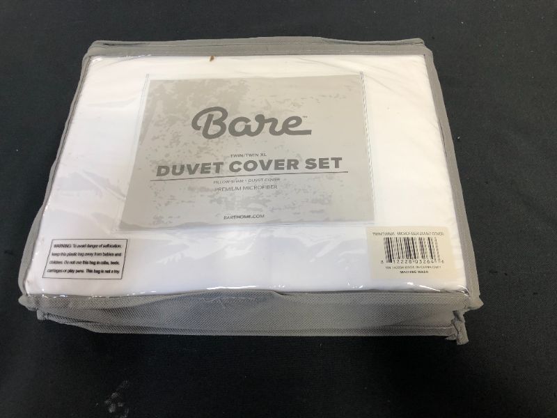 Photo 2 of Bare Home Duvet Cover Twin/Twin Extra Long Size - Premium 1800 Super Soft Duvet Covers Collection - Lightweight, Cooling Duvet Cover - Soft Textured Bedding Duvet Cover (Twin/Twin XL, White)
