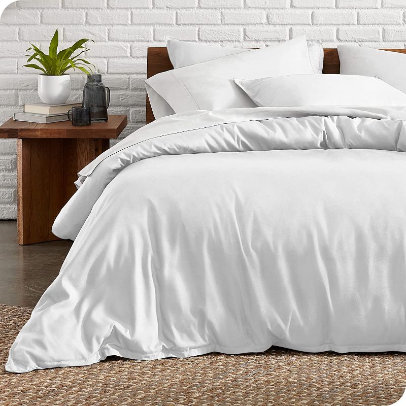 Photo 1 of Bare Home Duvet Cover Twin/Twin Extra Long Size - Premium 1800 Super Soft Duvet Covers Collection - Lightweight, Cooling Duvet Cover - Soft Textured Bedding Duvet Cover (Twin/Twin XL, White)
