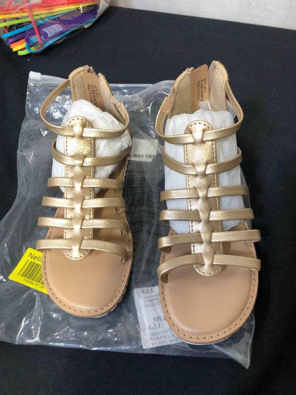 Photo 2 of girls size 12 casual sandals bronze