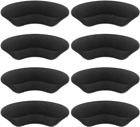 Photo 1 of Makryn Premium Heel Pads Inserts Grips Liner for Men Women,Back of Heel Protectors Cushions Prevent Too Big Shoe from Heel Slipping,Blisters,Filler for Loose Shoe Fit-4Pairs (Black)
