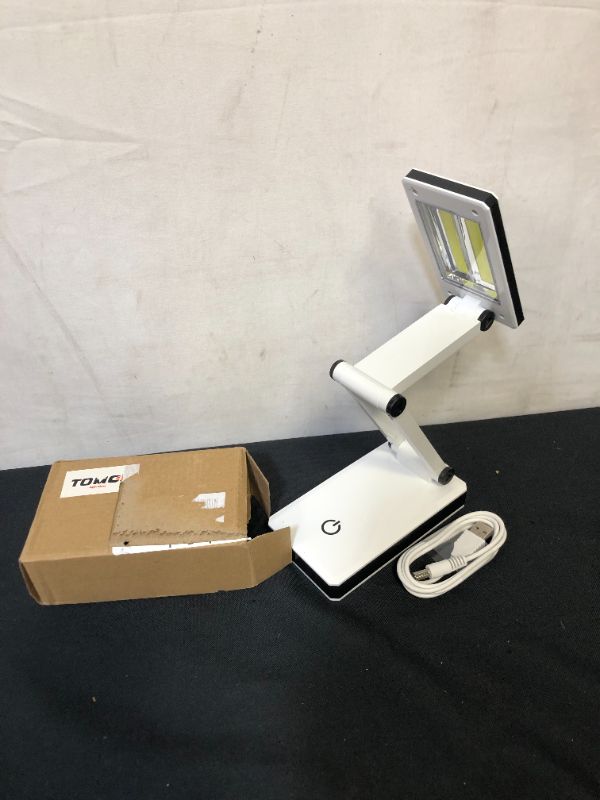 Photo 2 of [New Version] TOMOL Super Bright COB LED Portable Desk Lamp Travel Lamp :Foldable, Touch Sensitive Control, 3 Adjustable Brightness Levels, Battery and USB Powered
