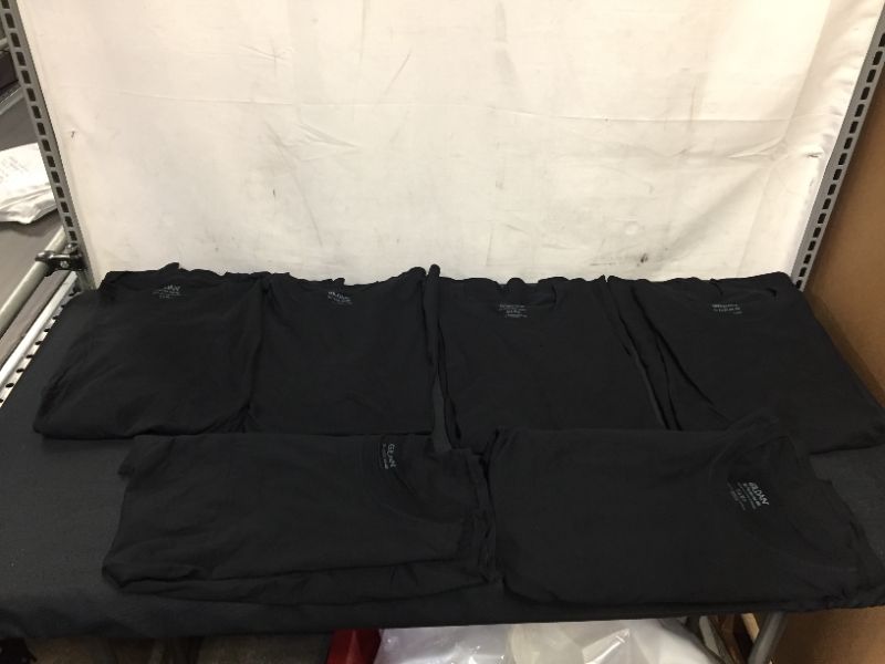 Photo 1 of mens all black t shirts size XL pack of 6 