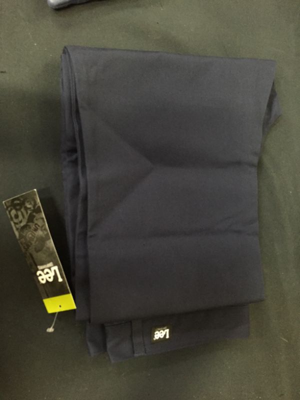 Photo 2 of Lee Uniforms Slim Fit Straight Leg Pants 29x30, Navy
