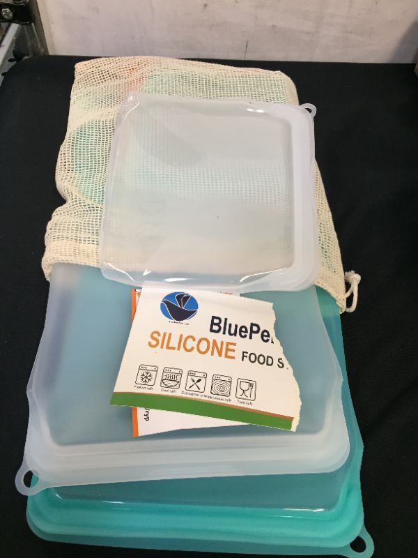 Photo 1 of BLUEPERLONE SILICONE FOOD CONTAINERS 