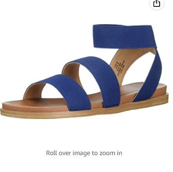 Photo 1 of Amazon Essentials womens Women's Strappy Elastic Sandal SIZE 6.5
