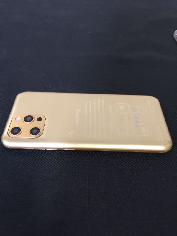 Photo 3 of IP12 PRO Unlocked Android Smartphone ,6.26in Waterdrop Full Screen Dual SIM Cell Phone ,Ultra Thin Mobile Phone Supports Face Fingerprint Unlocking ,Quad Core CPU ,Triple Rear Camera Gold
