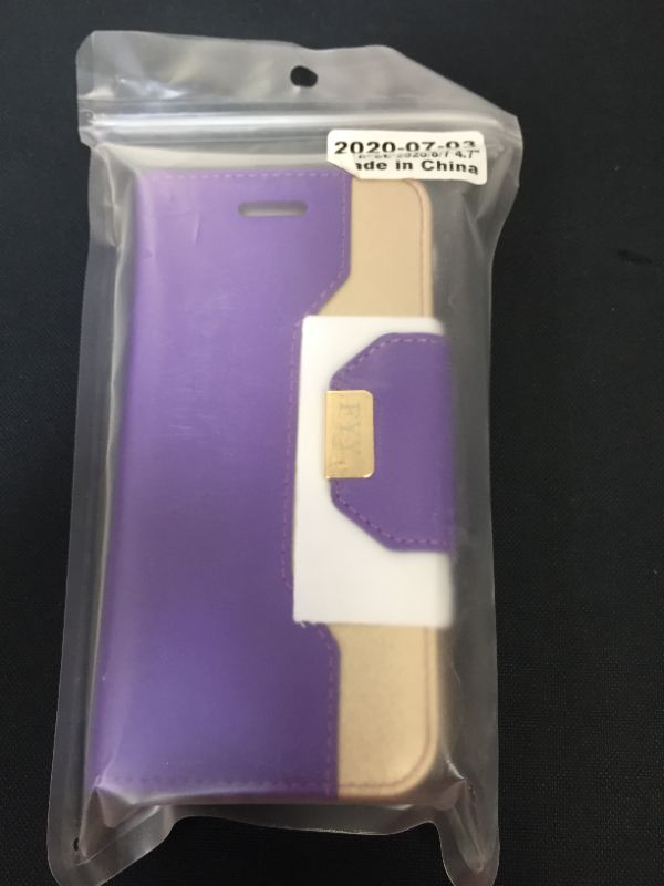 Photo 1 of LEATHER CASE 4.7 PURPLE FOR IP SE 2020/8/7/4.7