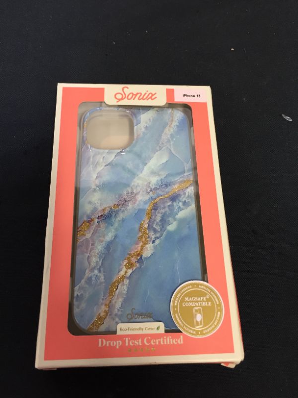 Photo 2 of Sonix Phone Case for iPhone 13, Compatible with MagSafe [10ft Drop Tested] Ice Blue Marble
