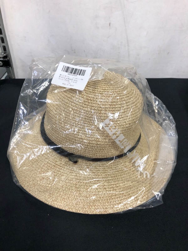 Photo 2 of FURTALK Womens Wide Brim Sun Hat with Wind Lanyard UPF Summer Straw Sun Hats for Women
