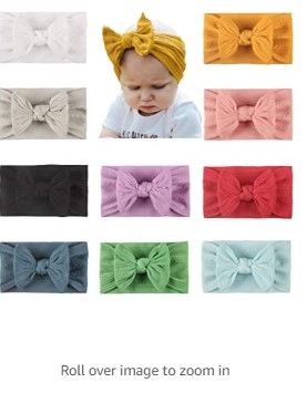 Photo 1 of 10 PCS NEWBORN BABY GIRLS INFANT BOWS CHILD HAIR 