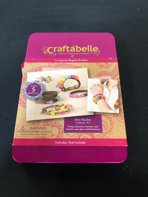 Photo 2 of Craftabelle – Boho Baubles Creation Kit – Bracelet Making Kit – 101pc Jewelry Set with Beads – DIY Jewelry Kits for Kids Aged 8 Years +
