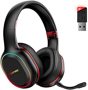 Photo 1 of KOFIRE UG-05 Wireless Gaming Headset for PS5, PS4, PC, 2.4Ghz Ultra Low Latency Bluetooth Gaming Headphones with Removable Mic, Soft Menory Earmuffs, 3.5mm Wired for Xbox Series
