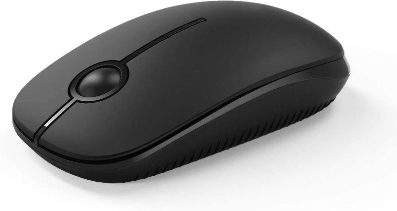 Photo 1 of Wireless Mouse, Vssoplor 2.4G Slim Portable Computer Mice with Nano Receiver for Notebook, PC, Laptop, Computer (Black)
