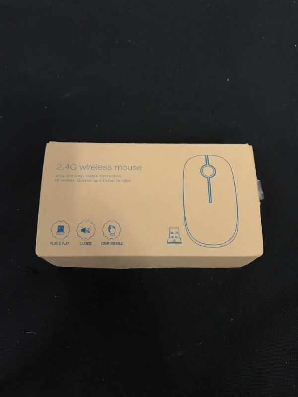 Photo 1 of Wireless Mouse, Vssoplor 2.4G Slim Portable Computer Mice with Nano Receiver for Notebook, PC, Laptop, Computer (Black)

