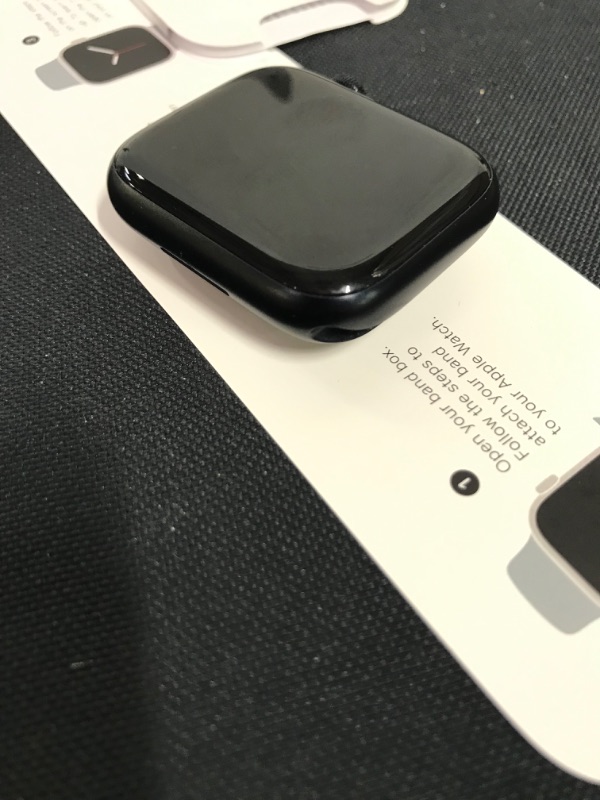 Photo 3 of APPLE WATCH(BLACK), UNKNOWN MODEL, USED, MISSING CHARGER, MAY NEED TO BE CHARGED. DIFFERENT PACKAGING 