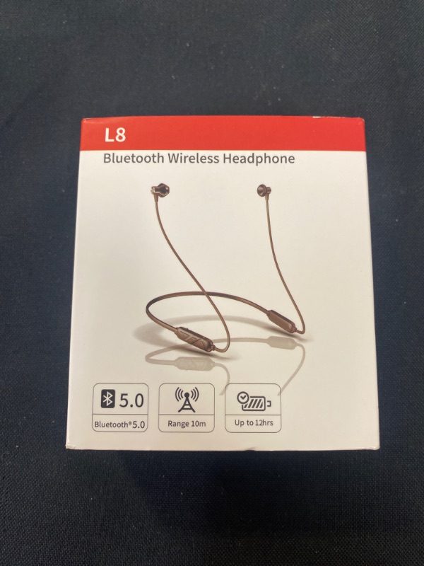 Photo 2 of Bluetooth Headphones, Magnetic Neckband in-Ear Wireless Earphones, Running Bluetooth Stereo Headphones with Microphone, CVC 6.0 Noise-Cancelling, 12Hrs Playtime, IPX5 Waterproof for Gym, Sports
