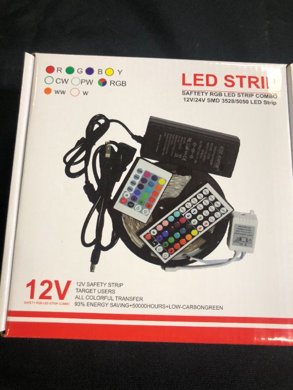 Photo 2 of LED Strip Lights, Waterproof 32.8FT/10M 20Key, Music Sync Color Changing, Rope Light 300 SMD 5050 LED, IR Remote Controller