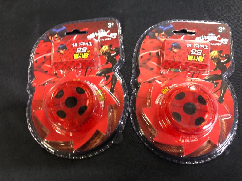 Photo 2 of Feel Soon Retail Miraculous Ladybug Yo-Yo with Star Candy (2 Pack)
