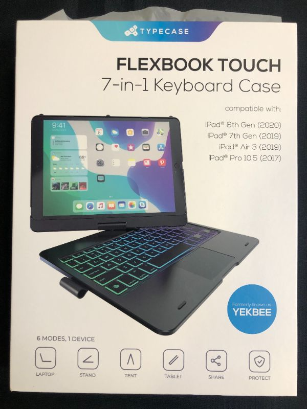 Photo 3 of typecase Flexbook Touch Case with Keyboard for iPad 8th Generation 7 in 1