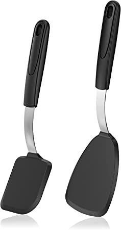 Photo 1 of BANKKY Silicone Spatula Set for Nonstick Cookware, Silicone Cooking Utensils Set 600°F Heat Resistant, Kitchen Utensils for Cooking, Silicone Turner for Eggs, Baking, Burgers
