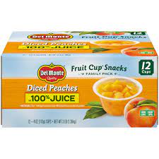 Photo 1 of 12 CUPS SNACKS FAMILY PACK  DICED PEACHES