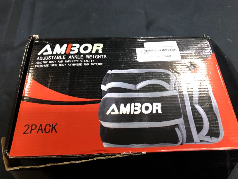 Photo 1 of AMBOR Ankle Weights, 1 Pair 5 Lbs Adjustable Leg Weights,