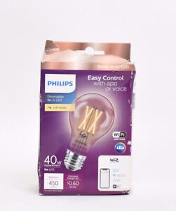 Photo 1 of Philips Soft White Dimmable Wi-Fi LED Bulb w/ WiZ
