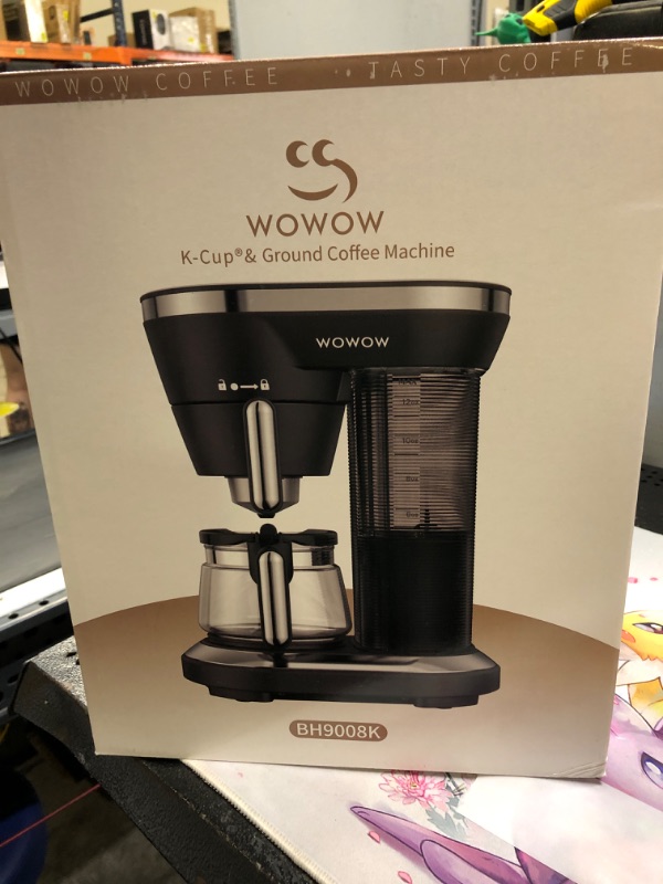 Photo 2 of WOWOW Single Serve Coffee Maker K Cup Pod & Ground Coffee,2-In-1 Small Type One Kcup Coffee Machine with 4 to 12oz
