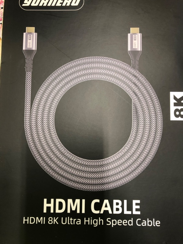 Photo 2 of HDMI 2.1 Cable 6.6FT Yurnero 8K High Speed 48Gbps Ultra HD HDMI 8K@60Hz,4K@120Hz
