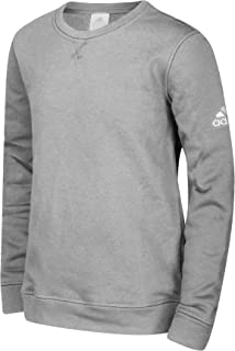 Photo 1 of Adidas Fleece Crew Top S Medium Grey Heather-White size small 
