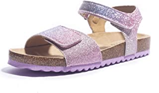 Photo 1 of KRABOR Boys Girls Sandals,Glitter Flat Slide with Adjustable Straps and Cork Footbed for Toddlers SIZE 11