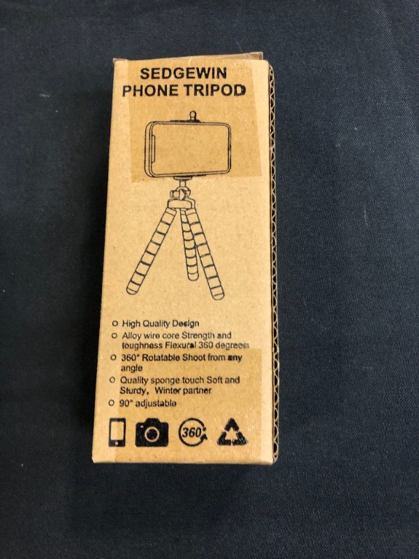 Photo 1 of Phone Tripod, Premium Bendable Tripod with Wireless Remote and Universal Clip, Mini Phone Tripod Stand Compatible with All Cell Phones/Cameras, Cell Phone Tripod Stand for Video Recording (Black)
