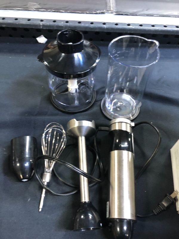 Photo 2 of YISSVIC Hand Blender Immersion Blender Stick Blender for Puree Infant Food, Smoothies, Sauces Soups (1000W 4 In 1)
