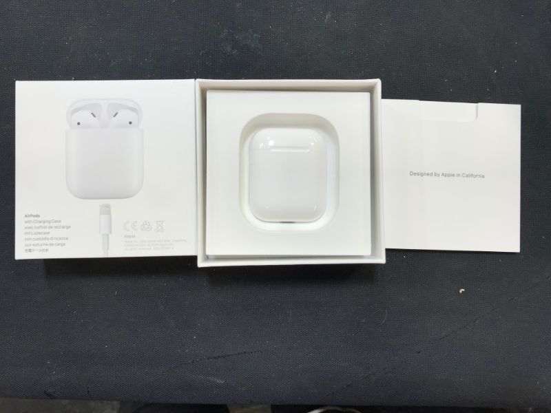 Photo 8 of Apple AirPods (2nd Generation) Wireless Earbuds with Lightning Charging Case Included** MISSING PARTS - READ NOTES 