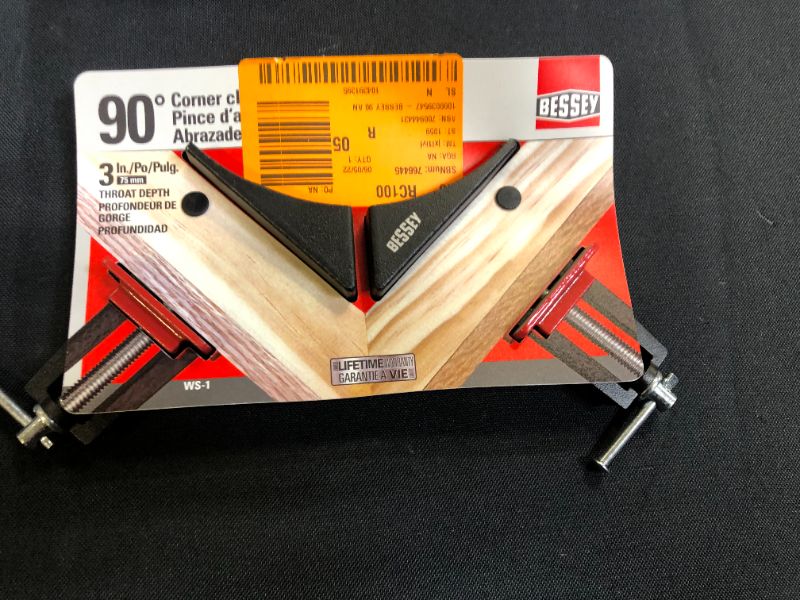 Photo 2 of BESSEY
2-7/8 in. Capacity 90-Degree Corner Clamp with 1/2 in. Throat Depth