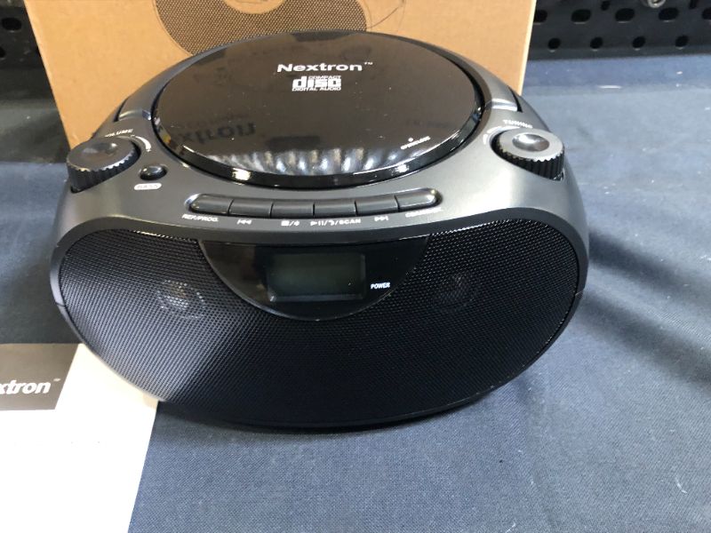 Photo 5 of Nextron Portable Bluetooth CD Player Boombox with AM/FM Radio Stereo Sound System, Playback