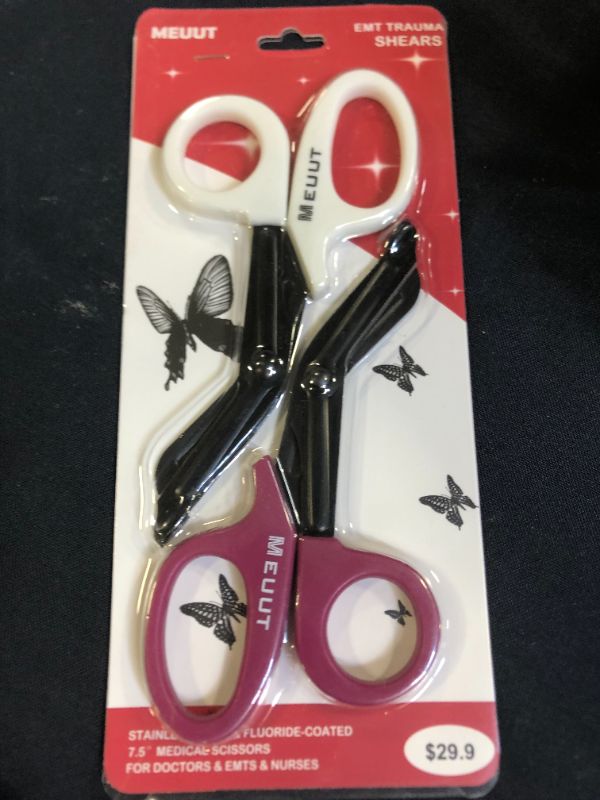 Photo 1 of  MEUUT Medical Scissors Trauma Shears-7.5 Bandage Scissor