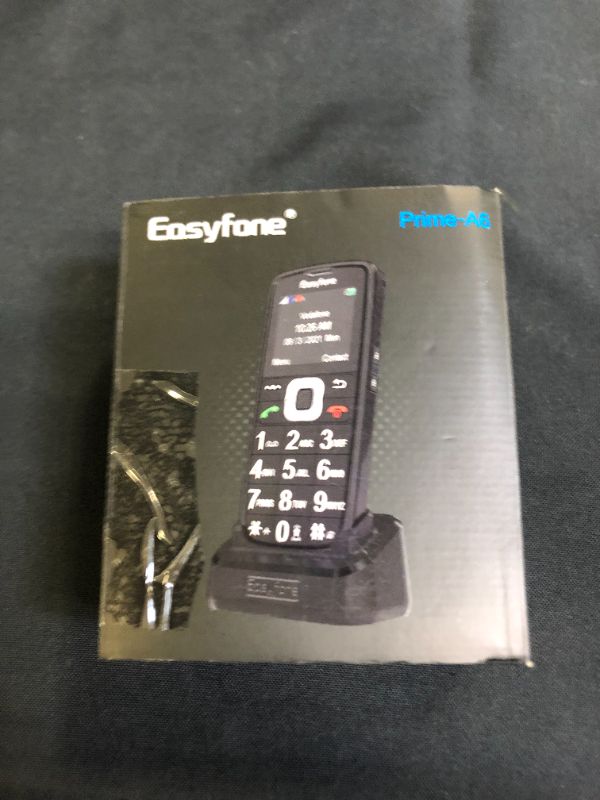 Photo 4 of Easyfone Prime-A6 Unlocked 4G LTE Feature Cell Phone | Easy-to-Use Big Button Simple Mobile Phone | SOS Button & Flashlight | Big Battery & Easy Charging Dock | FCC/IC/CE Certified
