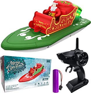 Photo 1 of IOKUKI 2.4G RC Boats for Kids - Remote Control Boat for Kids & Adults for Lakes & Pools with Rechargeable Batteries / Dual Motors/ Charger Cable & Low Battery Prompt Toy Boat (Green)
