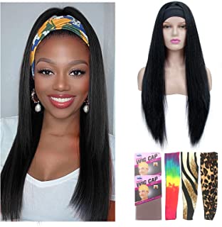 Photo 1 of LÓVFEIFAN Wig, Straight Wig for Women, Headbands Wig Fiber Wig 22 Inch(Straight Wig)
