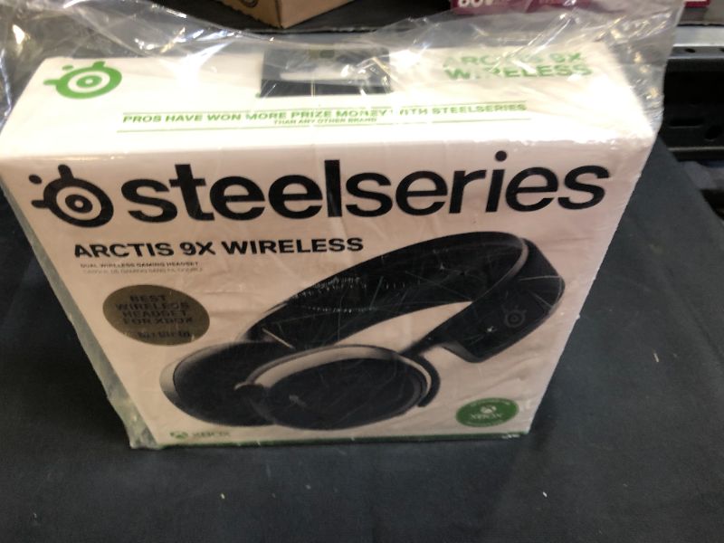 Photo 2 of SteelSeries Arctis 9X Wireless Gaming Headset – Integrated Xbox Wireless + Bluetooth – 20+ Hour Battery Life – for Xbox One and Series X (FACTORY SEALED BRAND NEW)
