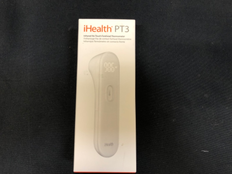 Photo 2 of No Touch Forehead Thermometer by iHealth, 2020 Algorithm Version No Contact Baby Thermometers for Kids and Adults,Home Use Digital Thermometer, LED Display Easy to Read at Night
