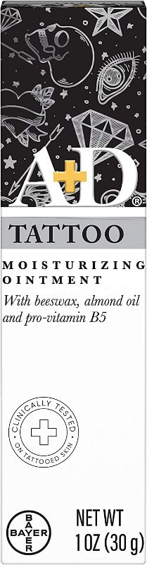 Photo 1 of A+D Tattoo Moisturizing Ointment, Clinically Tested, Hypoallergenic 1 Ounce Tube EXP 11/2022
