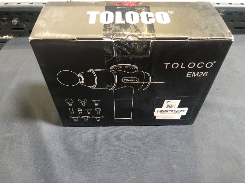 Photo 6 of TOLOCO Massage Gun, Upgrade Percussion Muscle Massage Gun for Athletes, Handheld Deep Tissue Massager, Black
