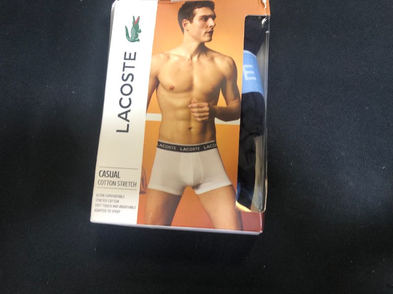 Photo 2 of Lacoste Men's Casual Classic 3 Pack Cotton Stretch Trunks size L
