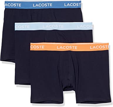 Photo 1 of Lacoste Men's Casual Classic 3 Pack Cotton Stretch Trunks size L
