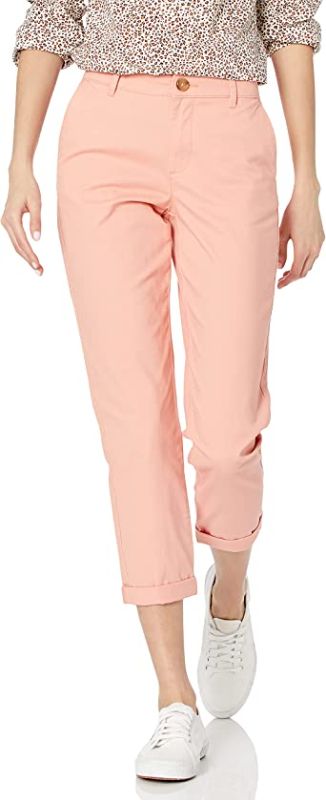 Photo 1 of Amazon Essentials Women's Cropped Girlfriend Chino Pant size 6 