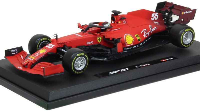 Photo 1 of Maistro B18-16809S 1:18 F1 2021 SF21 Ferrari SAINZ, Assorted Colours
