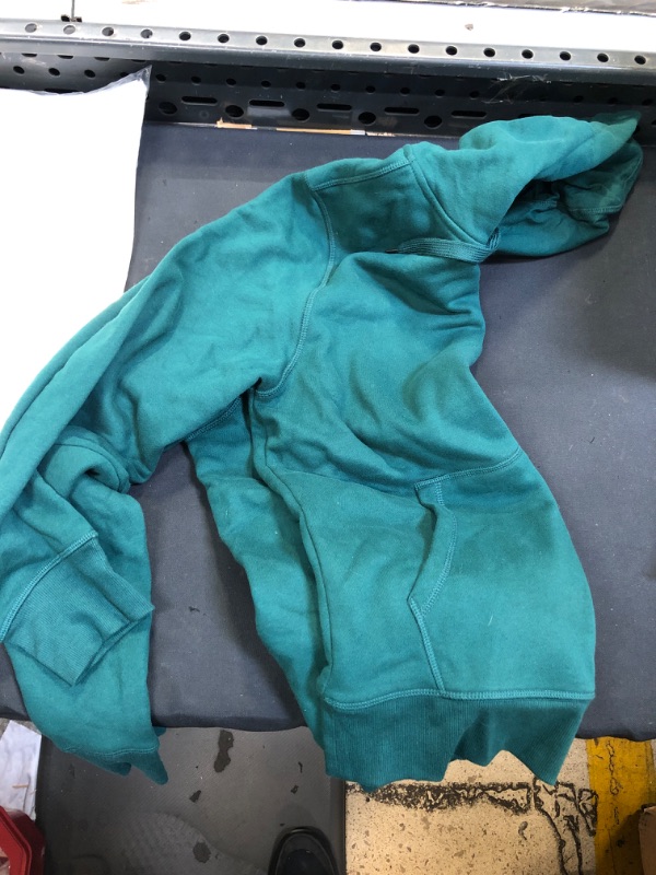 Photo 1 of green zipper hoodie medium 